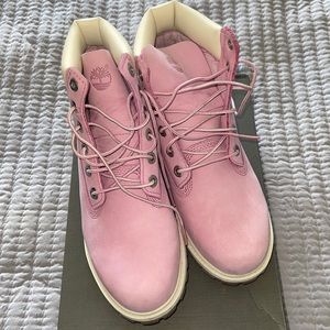 Size 5.5 pink Timberland waterproof boots